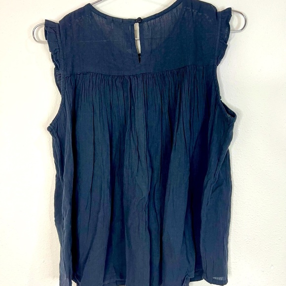 🆕 Superdry Black Stitched Front Sleeveless Top - Picture 9 of 9